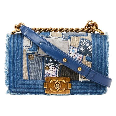 chanel denim patchwork boy bag|chanel boy bag medium ioffer.